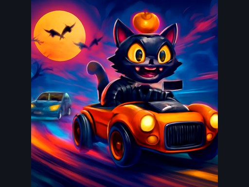 Star Halloween Run Cat - Free HTML5 Browser Game