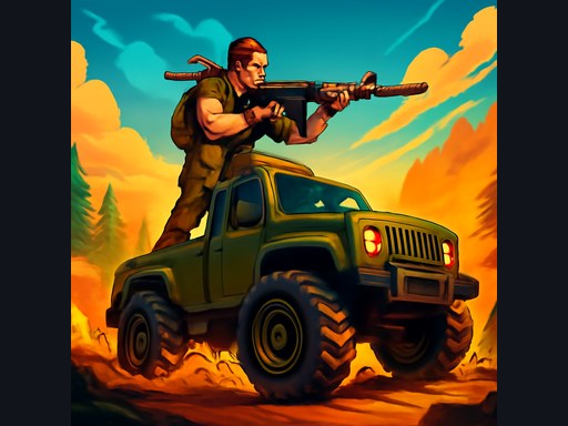 Pixel Star Offroad Truck Army - Free HTML5 Browser Game